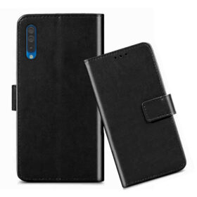 Samsung A50 flip cover / SM-A505F flip cover / Black