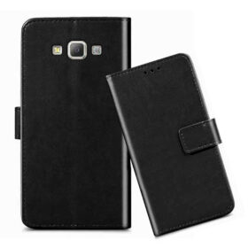Samsung A7 flip cover / SM-A700F flip cover / Black