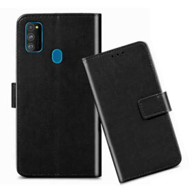 Samsung M21 flip cover / SM-M215F flip cover / Black