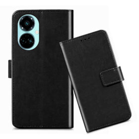 Tecno Camon 19 PRO flip cover / Tecno CI8 flip cover / Black
