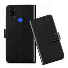 Tecno Spark 6 Air flip cover / Tecno KE6 flip cover / Black