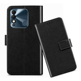 Tecno Spark 8T flip cover / Tecno KG6P flip cover / Black