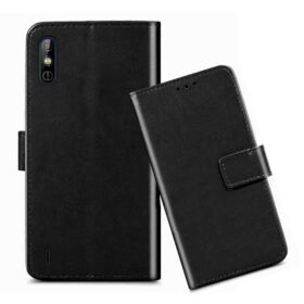 Tecno Spark Go flip cover / Tecno KC1 flip cover / Black