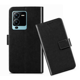 VIVO V25 Pro flip cover / Vivo V2158 flip cover / Black