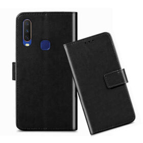 VIVO Y12 flip cover / Vivo 1904 flip cover / Black