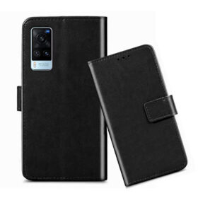 Vivo X60 flip cover / V2045 flip cover / Black