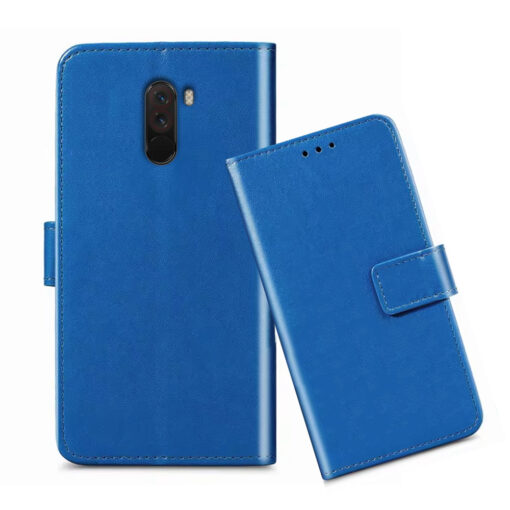 Poco F1 flip cover / MZB6710IN flip cover / M1805E10A flip cover / Blue