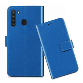 Samsung A21 flip cover / SM-A215U flip cover / Blue