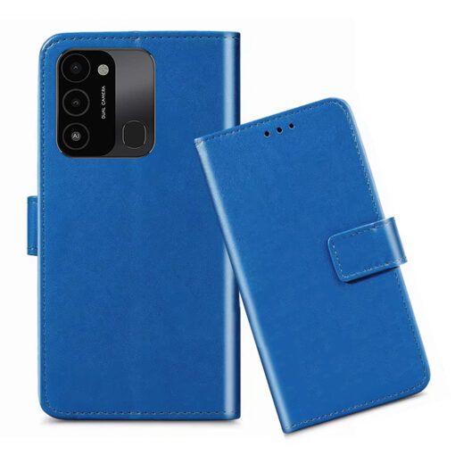 Tecno Spark 9 flip cover / KG5P flip cover / Blue