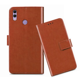 Honor 8C flip cover / BKK-AL10 flip cover / BKK-LX2 flip cover / Brown