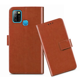Infinix Smart 5 flip cover / Infinix X688C flip cover / Brown
