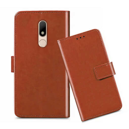 Moto M flip cover / XT1663 flip cover / XT1662 flip cover / Brown