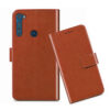 Moto One Fusion Plus flip cover / Moto One Fusion Plus flip cover / PAKF0002IN flip cover / Brown
