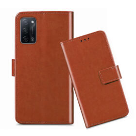 OPPO A53S 5G flip cover / CPH2321 flip cover / Brown
