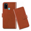 Realme C17 flip cover / Realme RMX2101 flip cover / Brown
