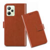 Realme C35 flip cover / RMX3511 flip cover / Brown