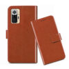Redmi Note 10 Pro max flip cover / M2101K6I flip cover / MZB08LWIN flip cover / Brown