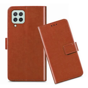 Samsung A22 flip cover / SM-A225F flip cover / Brown