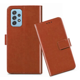 Samsung A52 flip cover / SM-A525F flip cover / Brown