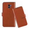 Samsung A8 Plus flip cover / SM-A730F flip cover / Brown