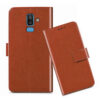 Samsung J8 flip cover / SM-J810G flip cover / Brown
