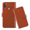 Samsung M11 flip cover / SM-M115F flip cover / Brown