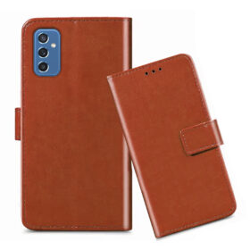 Samsung M52 5G flip cover / SM-M526BR flip cover / Brown