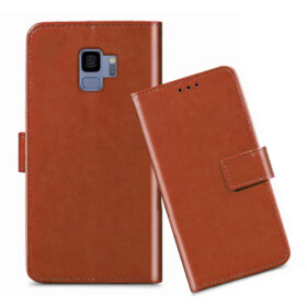 Samsung S9 flip cover / SM-G960F flip cover / Brown
