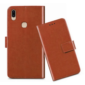 Vivo V9 Pro flip cover / 1851 flip cover / Brown
