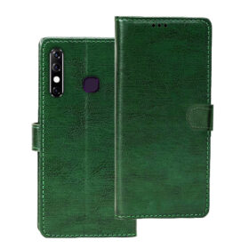 Infinix Hot 8 flip cover | Infinix X650C flip cover | Green