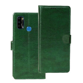 Infinix Smart 4 Plus flip cover | Infinix X680D flip cover | Green