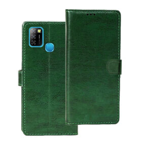 Infinix Smart 5 flip cover | Infinix X688C flip cover | Green