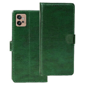 Moto G32 flip cover | Moto G32 flip cover | PAUU0015IN flip cover | Green
