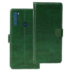 Moto One Fusion Plus flip cover | Moto One Fusion Plus flip cover | PAKF0002IN flip cover | Green