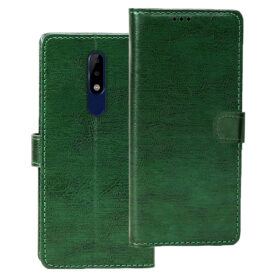 Nokia 5.1 Plus flip cover | TA-1120 flip cover | Green