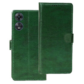 Oppo A58 5G flip cover | A58 5G flip cover | Green