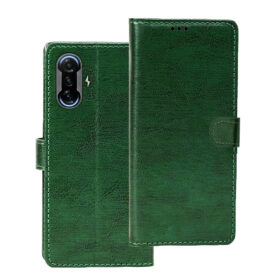 Poco F3 GT 5G flip cover | MZB09C5IN flip cover | Green