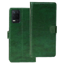 REALME 8 flip cover | RMX3085 flip cover | Green