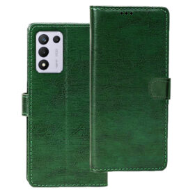 Realme 9 SE flip cover | RMX3461 flip cover | Green