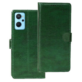 Realme 9i flip cover | Realme RMX3612 flip cover | Green