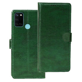 Realme C17 flip cover | Realme RMX2101 flip cover | Green