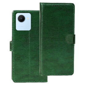 Realme C30s flip cover | Realme RMX3690 flip cover | Green