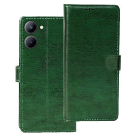 Realme C33 flip cover | RMX3624 flip cover | Green