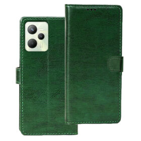 Realme C35 flip cover | RMX3511 flip cover | Green