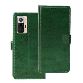 Redmi Note 10 Pro max flip cover | M2101K6I flip cover | MZB08LWIN flip cover | Green