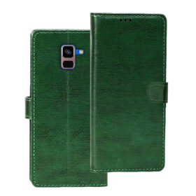 Samsung A8 Plus flip cover | SM-A730F flip cover | Green