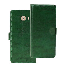 Samsung C9 Pro flip cover | SM-C9000 flip cover | Green