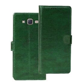 Samsung J7 flip cover | SM-J700F flip cover | Green