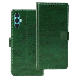 TECNO SPARK 8 PRO flip cover | Tecno KG8 flip cover | Green