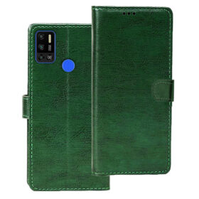 Tecno Spark 6 Air flip cover | Tecno KE6 flip cover | Green